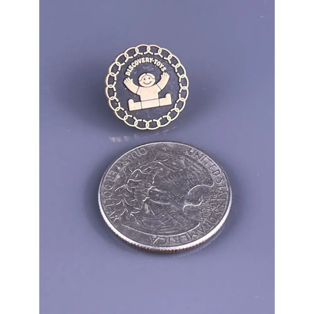 Discovery Toys Tie Tack Lapel Pin 1/10th 10K GF OC Tanner Educational Toys